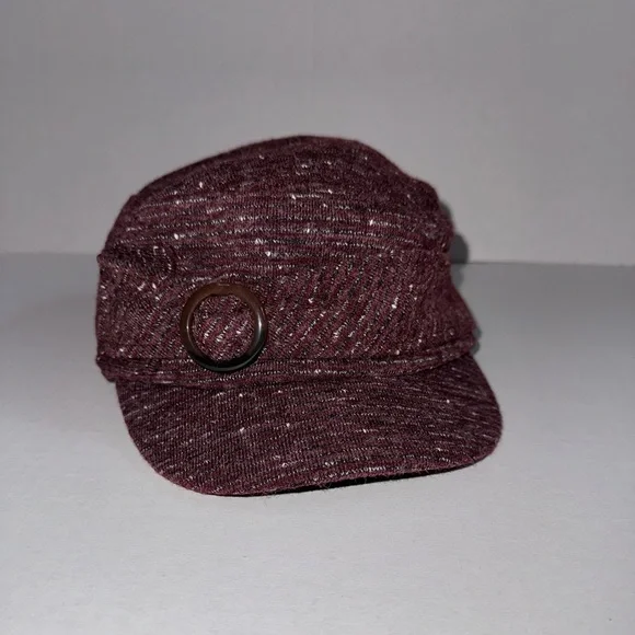 Burgundy Newsboy Cap - Picture 2 of 3